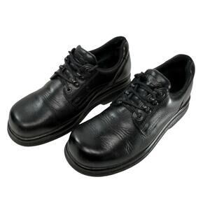 Red Wings Oxford Shoes Men Size 8.5 D Black Low Top Leather Steel Toe Work Shoes